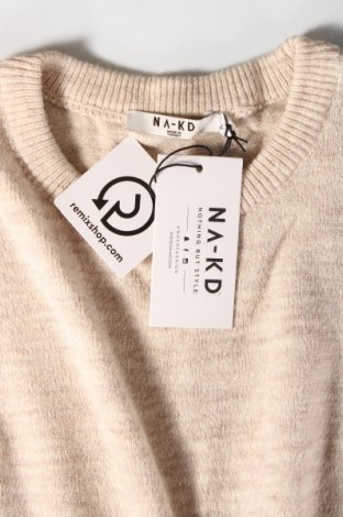Дамски пуловер NA-KD, Размер L, Цвят Бежов, Цена 14,79 лв.