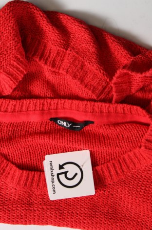 Дамски пуловер ONLY, Размер S, Цвят Червен, Цена 6,00 лв.