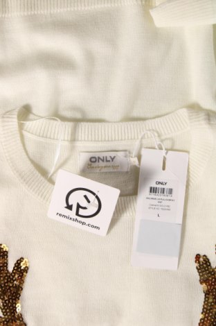 Damenpullover ONLY, Größe L, Farbe Weiß, Preis 9,74 €