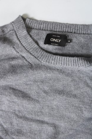 Дамски пуловер ONLY, Размер M, Цвят Сив, Цена 6,80 лв.
