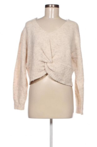 Γυναικείο πουλόβερ Pieces, Μέγεθος L, Χρώμα  Μπέζ, Τιμή 3,71 €