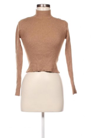 Дамски пуловер Pull&Bear, Размер M, Цвят Бежов, Цена 7,54 лв.