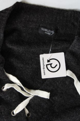 Дамски пуловер Sublevel, Размер M, Цвят Сив, Цена 8,70 лв.
