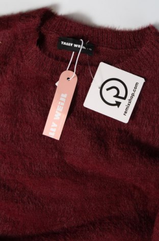 Дамски пуловер Tally Weijl, Размер XS, Цвят Червен, Цена 14,72 лв.