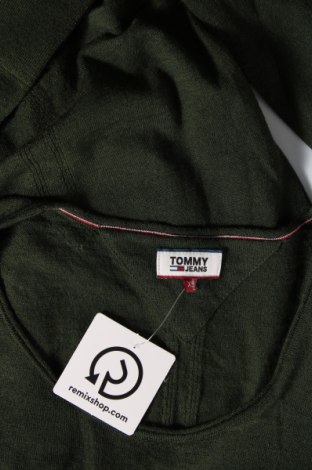 Дамски пуловер Tommy Jeans, Размер XS, Цвят Зелен, Цена 191,00 лв.