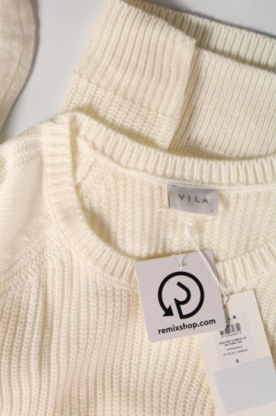 Дамски пуловер VILA, Размер S, Цвят Бял, Цена 22,14 лв.