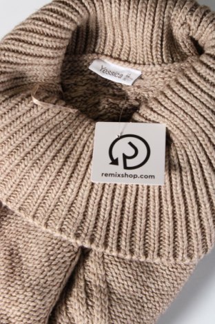 Дамски пуловер Yessica, Размер M, Цвят Бежов, Цена 11,89 лв.
