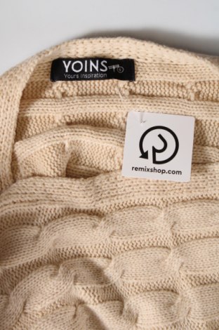 Дамски пуловер Yoins, Размер S, Цвят Бежов, Цена 7,54 лв.