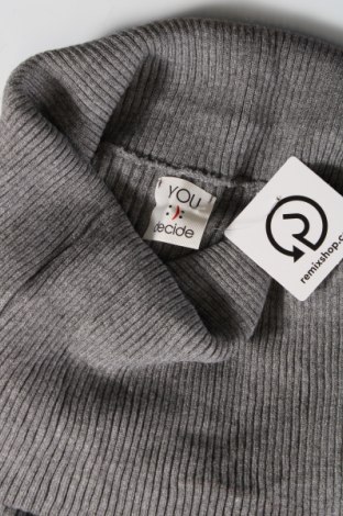 Дамски пуловер You Decide, Размер M, Цвят Сив, Цена 8,00 лв.