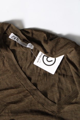 Дамски пуловер Zara, Размер S, Цвят Зелен, Цена 7,00 лв.