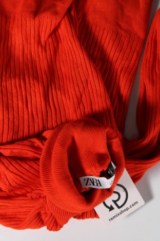 Дамски пуловер Zara, Размер M, Цвят Оранжев, Цена 8,00 лв.