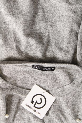 Дамски пуловер Zara, Размер S, Цвят Сив, Цена 7,00 лв.