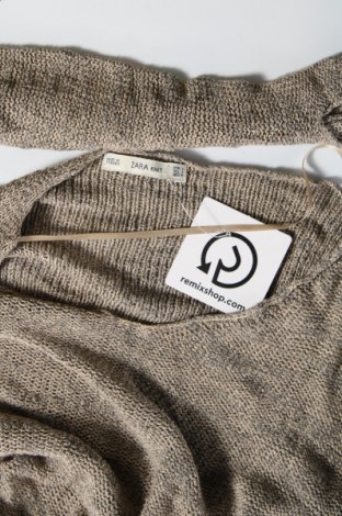 Дамски пуловер Zara Knitwear, Размер S, Цвят Бежов, Цена 8,60 лв.