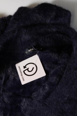 Дамски пуловер Zara Knitwear, Размер M, Цвят Син, Цена 8,40 лв.
