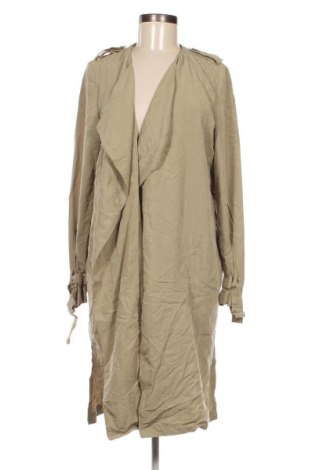Damen Trenchcoat Bershka, Größe L, Farbe Grün, Preis 5,22 €