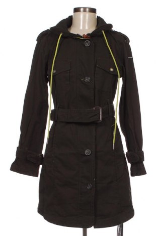 Damen Trenchcoat Khujo, Größe XS, Farbe Grün, Preis 27,37 €