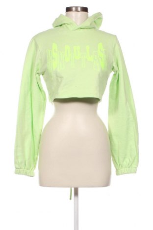 Γυναικείο φούτερ Bershka, Μέγεθος XS, Χρώμα Πράσινο, Τιμή 10,91 €