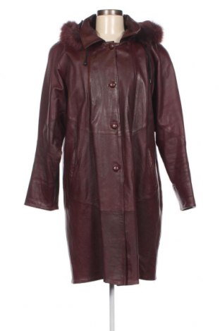 Дамско кожено яке, Размер XL, Цвят Червен, Цена 107,00 лв.