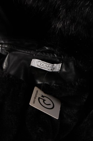 Дамско кожено яке, Размер M, Цвят Черен, Цена 19,60 лв.