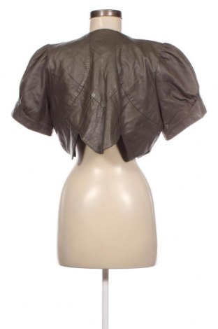 Γυναικείο δερμάτινο μπουφάν Culture, Μέγεθος XL, Χρώμα Γκρί, Τιμή 67,52 €