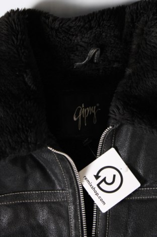 Дамско кожено яке Gipsy, Размер XL, Цвят Черен, Цена 147,00 лв.