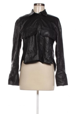 Дамско кожено яке Zara, Размер XS, Цвят Черен, Цена 18,85 лв.
