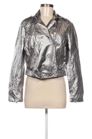 Dámska kožená bunda  Zara Trafaluc, Veľkosť XL, Farba Strieborná, Cena  13,97 €