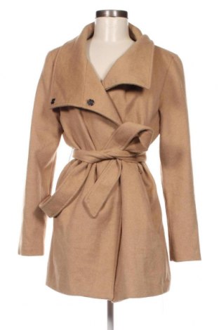 Γυναικείο παλτό Bershka, Μέγεθος L, Χρώμα  Μπέζ, Τιμή 17,39 €