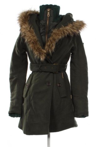 Дамско палто Khujo, Размер S, Цвят Зелен, Цена 111,54 лв.