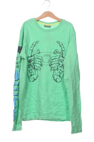 Детска блуза, Размер 12-13y/ 158-164 см, Цвят Зелен, Цена 5,17 лв.