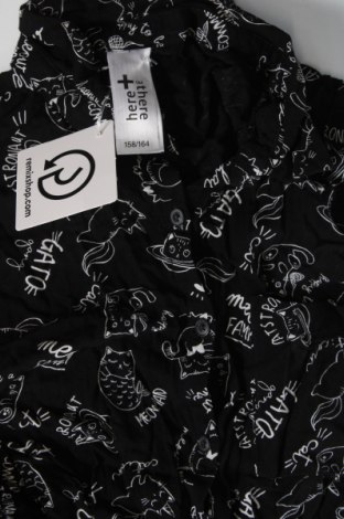 Παιδικό πουκάμισο Here+There, Μέγεθος 12-13y/ 158-164 εκ., Χρώμα Μαύρο, Τιμή 2,45 €