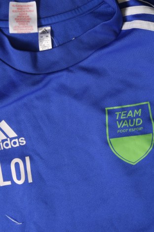 Dziecięca sportowa bluzka Adidas, Rozmiar 12-13y/ 158-164 cm, Kolor Niebieski, Cena 17,40 zł