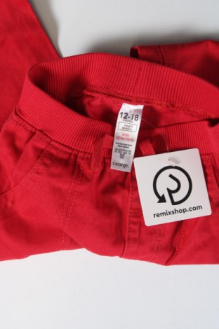 Детски панталон George, Размер 12-18m/ 80-86 см, Цвят Червен, Цена 10,00 лв.