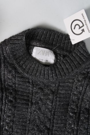 Детски пуловер Zara, Размер 10-11y/ 146-152 см, Цвят Сив, Цена 7,20 лв.