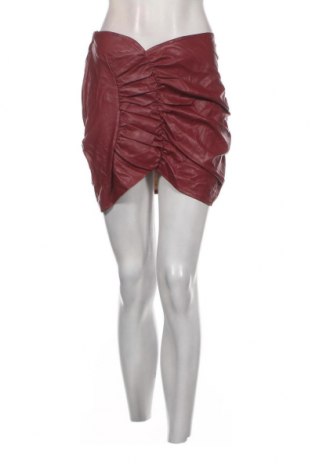Kožená sukňa  Missguided, Veľkosť M, Farba Červená, Cena  4,11 €