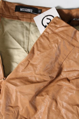 Δερμάτινη φούστα Missguided, Μέγεθος M, Χρώμα Καφέ, Τιμή 2,87 €