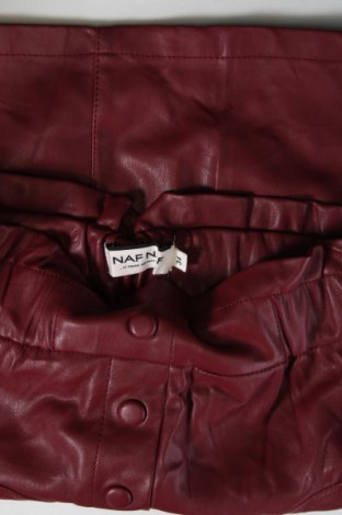 Kožená sukně  Naf Naf, Velikost XS, Barva Červená, Cena  79,00 Kč