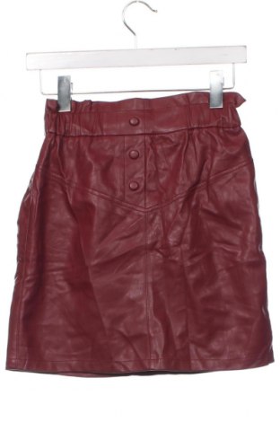 Kožená sukňa  Naf Naf, Veľkosť XS, Farba Červená, Cena  2,79 €