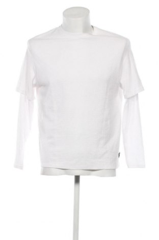 Ανδρική μπλούζα Bershka, Μέγεθος XS, Χρώμα Λευκό, Τιμή 5,59 €