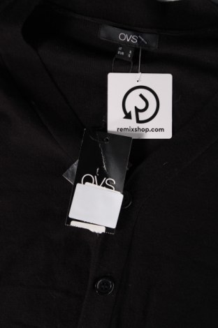 Jachetă tricotată de bărbați Oviesse, Mărime S, Culoare Negru, Preț 45,40 Lei