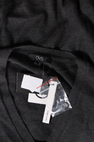 Jachetă tricotată de bărbați Oviesse, Mărime S, Culoare Gri, Preț 31,78 Lei