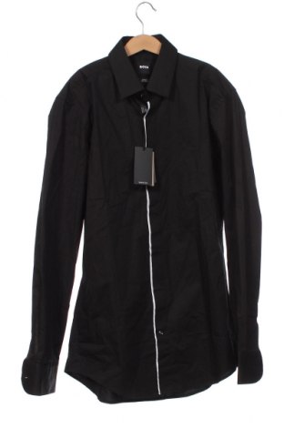 Мъжка риза BOSS, Размер M, Цвят Черен, Цена 183,08 лв.