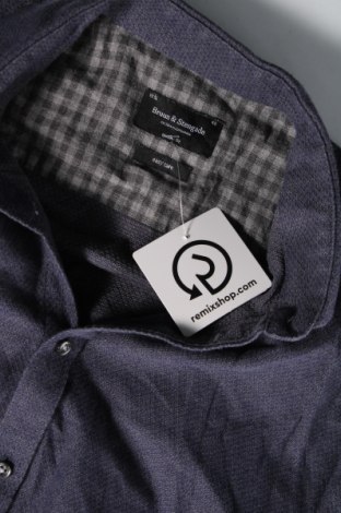 Ανδρικό πουκάμισο Bruun & Stengade, Μέγεθος M, Χρώμα Μπλέ, Τιμή 8,44 €