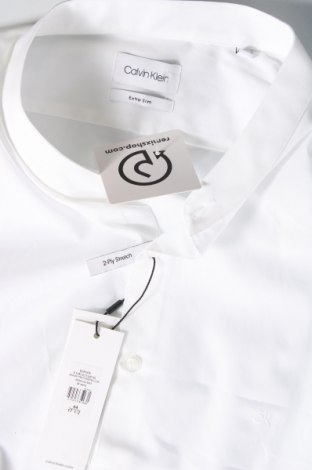 Мъжка риза Calvin Klein, Размер XL, Цвят Бял, Цена 123,00 лв.