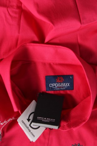 Ανδρικό πουκάμισο Cipo & Baxx, Μέγεθος L, Χρώμα Ρόζ , Τιμή 10,52 €