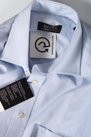 Ανδρικό πουκάμισο Digel, Μέγεθος M, Χρώμα Μπλέ, Τιμή 19,61 €
