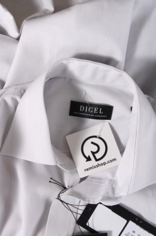 Ανδρικό πουκάμισο Digel, Μέγεθος M, Χρώμα Γκρί, Τιμή 21,40 €