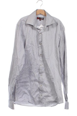 Ανδρικό πουκάμισο Dressmann, Μέγεθος S, Χρώμα Γκρί, Τιμή 2,52 €