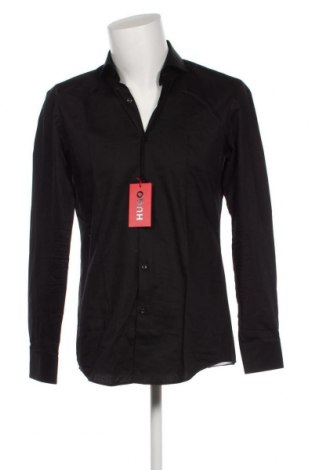 Мъжка риза Hugo Boss, Размер M, Цвят Черен, Цена 183,08 лв.