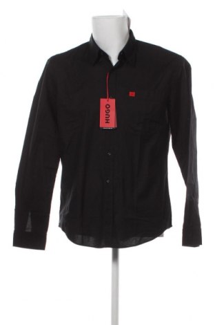 Мъжка риза Hugo Boss, Размер L, Цвят Черен, Цена 183,08 лв.